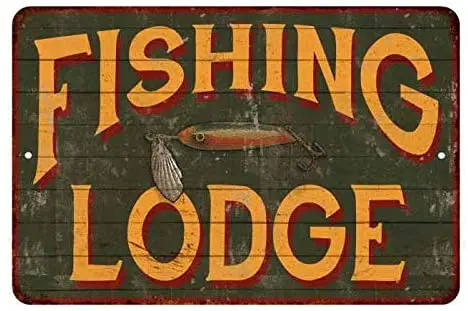 Metal Sign Fishing Lodge Family Living Room Bedroom Farm Art Wall Decoration Old-fashioned Retro Metal Sign 8X12 Inches
Metal Sign Fishing Lodge Family Living Room Bedroom Farm Art Wall Decoration Old-fashioned Retro Metal Sign 8X12 Inches