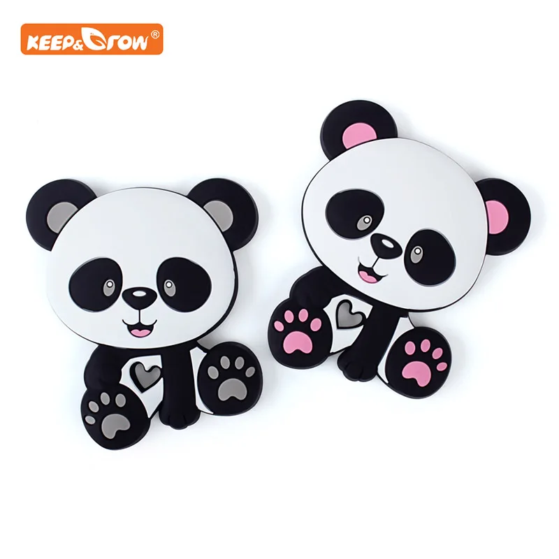 Силиконовые Прорезыватели для зубов Keep & grow Panda пищевой подарок детей грызунки