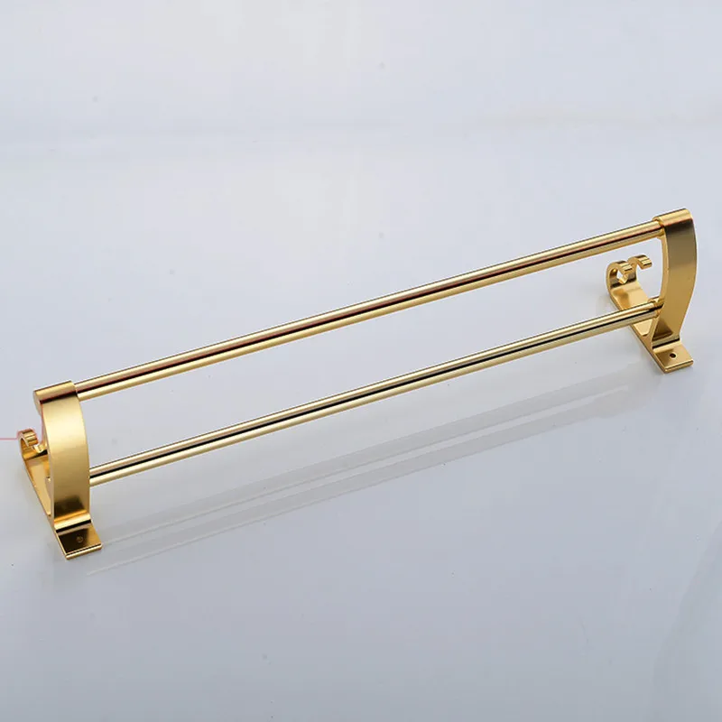 Space AluminumTowel Shelf Wall-Mounted Bathroom Holder Adhesive Force Bathroom Shelf Single/Double Bars Towel Rack
Space AluminumTowel Shelf Wall-Mounted Bathroom Holder Adhesive Force Bathroom Shelf Single/Double Bars Towel Rack