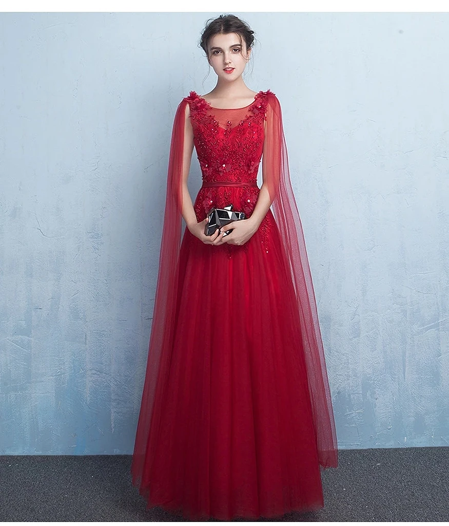 Red Long Bridemaid Dresses Shawl Sleeve Sashes Lace Beading A-Line Wedding Guest Toast Party Formal Cocktail Prom Gowns 2021 New
Red Long Bridemaid Dresses Shawl Sleeve Sashes Lace Beading A-Line Wedding Guest Toast Party Formal Cocktail Prom Gowns 2021 New