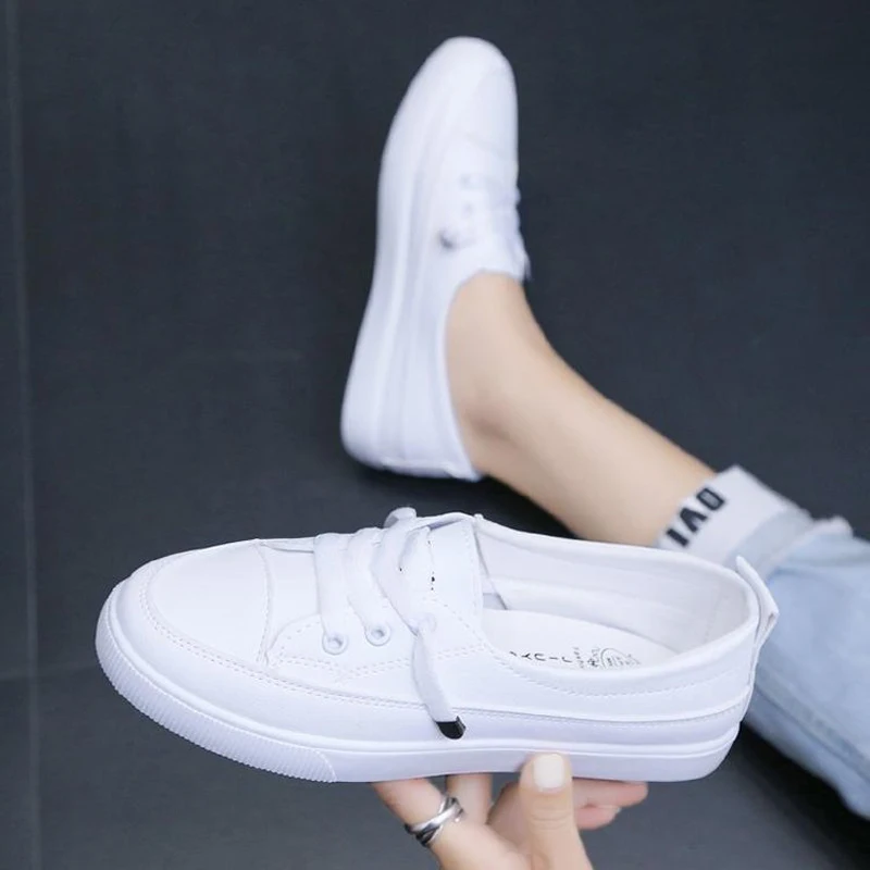 Ladies Low Top Sneakers Pu Leather Vulcanized Casual Walking Shoes White Flat Loafers 2021
Ladies Low Top Sneakers Pu Leather Vulcanized Casual Walking Shoes White Flat Loafers 2021