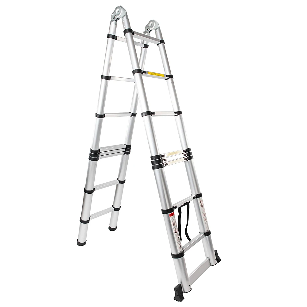 16-Step multi-function folding Dual Joints Aluminum Stretchable Ladder Black Silver Double-sided Joint Contraction
16-Step multi-function folding Dual Joints Aluminum Stretchable Ladder Black Silver Double-sided Joint Contraction