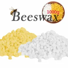 1000g Pure Natural Beeswax 100% No Added Soy Wax DIY Handmade Gift Wax Candle Making Supplies Yellow And White Beeswax