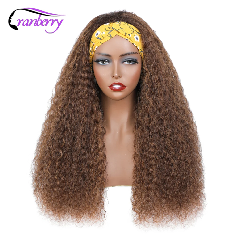 Cranberry Highlight Water Curly Headband Wig Human Hair Kinky Curly Headband Wigs For Balck Women Brown Colored Human Hair Wigs
Cranberry Highlight Water Curly Headband Wig Human Hair Kinky Curly Headband Wigs For Balck Women Brown Colored Human Hair Wigs