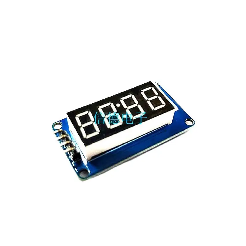 TM1637 4-digit digital tube display module LED brightness adjustable with clock dots accessories building blocks
TM1637 4-digit digital tube display module LED brightness adjustable with clock dots accessories building blocks