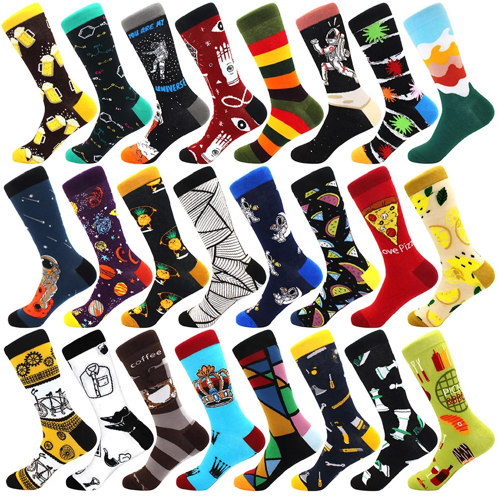Fashion Funny Mens Socks Hip Hop Harajuku Kawaii Cartoon Cotton Socks Fruit Animal Beer Food Happy Casual Socks Gifts for Men
Fashion Funny Mens Socks Hip Hop Harajuku Kawaii Cartoon Cotton Socks Fruit Animal Beer Food Happy Casual Socks Gifts for Men