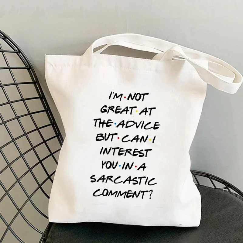 Shopper CAN I INTEREST YOU IN A SARCASTIC Printed Tote Bag women Harajuku shopper handbag Shoulder shopping bag Lady Canvas Bag
Shopper CAN I INTEREST YOU IN A SARCASTIC Printed Tote Bag women Harajuku shopper handbag Shoulder shopping bag Lady Canvas Bag