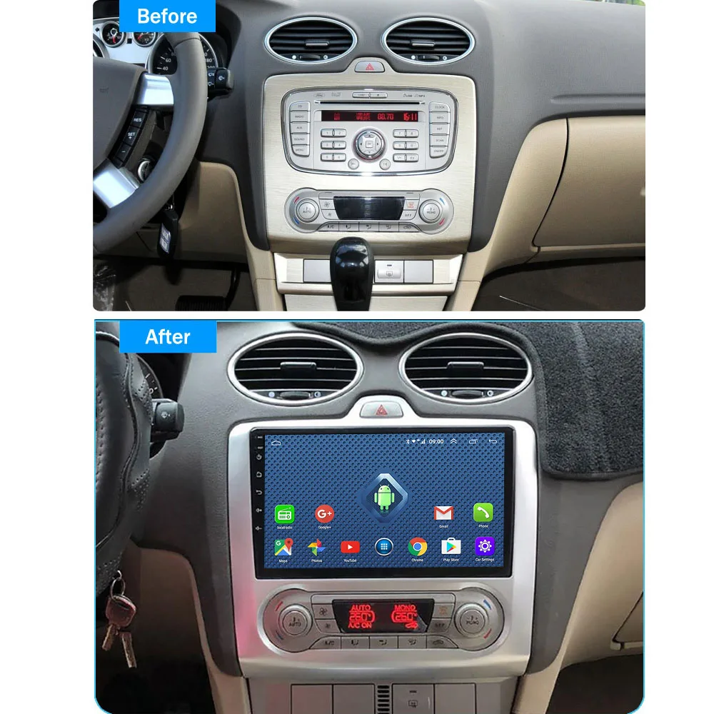 Автомобильная Мультимедийная система 4G full Netcom 2 + 32G android для Ford Focus 2006-2014 |