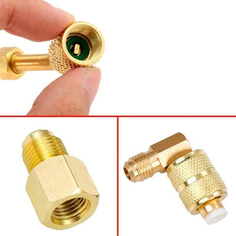 3pcs R410a Adapter R134a Refrigerant Tank Vacuum Pump For Mini Split System HVAC Home Improvement Hardware Accessories
3pcs R410a Adapter R134a Refrigerant Tank Vacuum Pump For Mini Split System HVAC Home Improvement Hardware Accessories