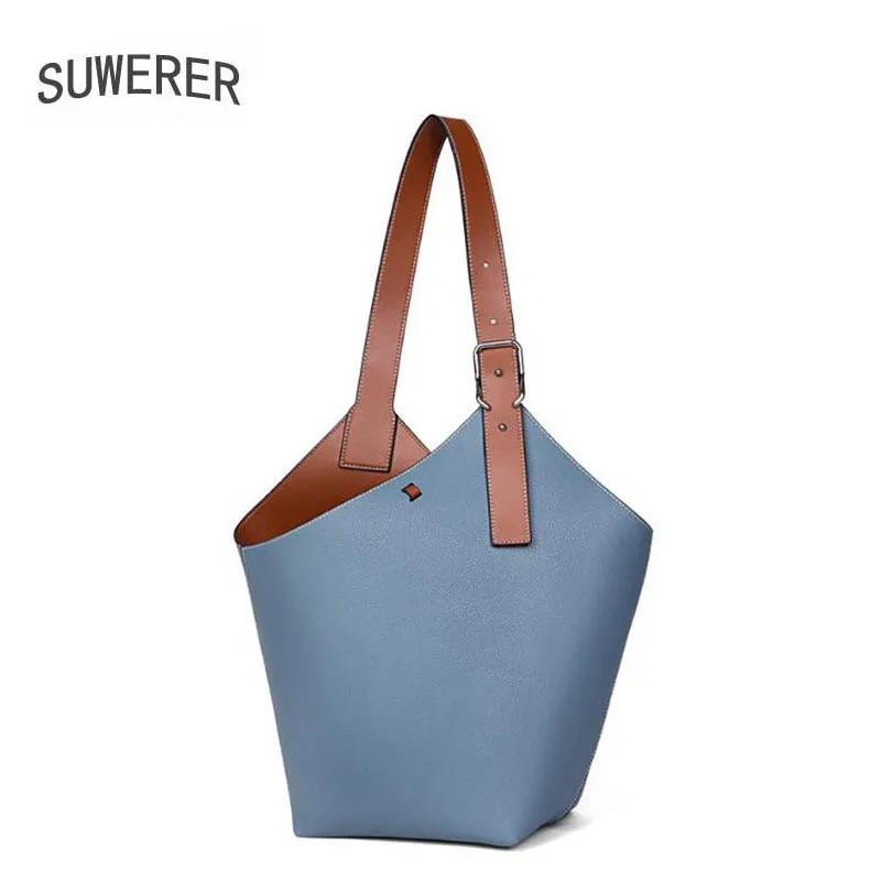 Bucket bag, big bag, female bag, 2020 new western style leather handbag, female simple net red irregular shoulder bag
Bucket bag, big bag, female bag, 2020 new western style leather handbag, female simple net red irregular shoulder bag