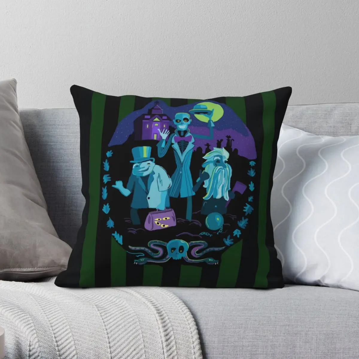 Haunted Mansion Square Pillowcase Polyester Linen Velvet Printed Zip Decor Throw Pillow Case Bed Cushion Cover 
Haunted Mansion Square Pillowcase Polyester Linen Velvet Printed Zip Decor Throw Pillow Case Bed Cushion Cover