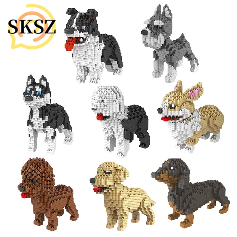 Cartoon Dog Mini Golden Retriever Husky Corgi Dachshund Model Building Blocks Assembly Bricks Educational Toys For Children Gift
Cartoon Dog Mini Golden Retriever Husky Corgi Dachshund Model Building Blocks Assembly Bricks Educational Toys For Children Gift