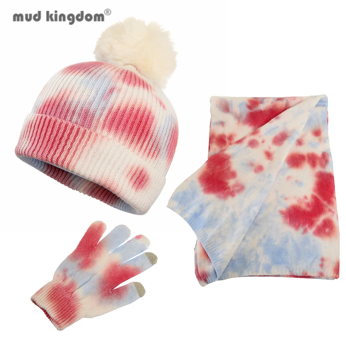 Mudkingdom 3pcs Boys Girls Beanie Hat and Gloves and Scarf Set Tie Dye Knitted Warm Winter Cap Suit for Kids Clothes 3-8T
Mudkingdom 3pcs Boys Girls Beanie Hat and Gloves and Scarf Set Tie Dye Knitted Warm Winter Cap Suit for Kids Clothes 3-8T