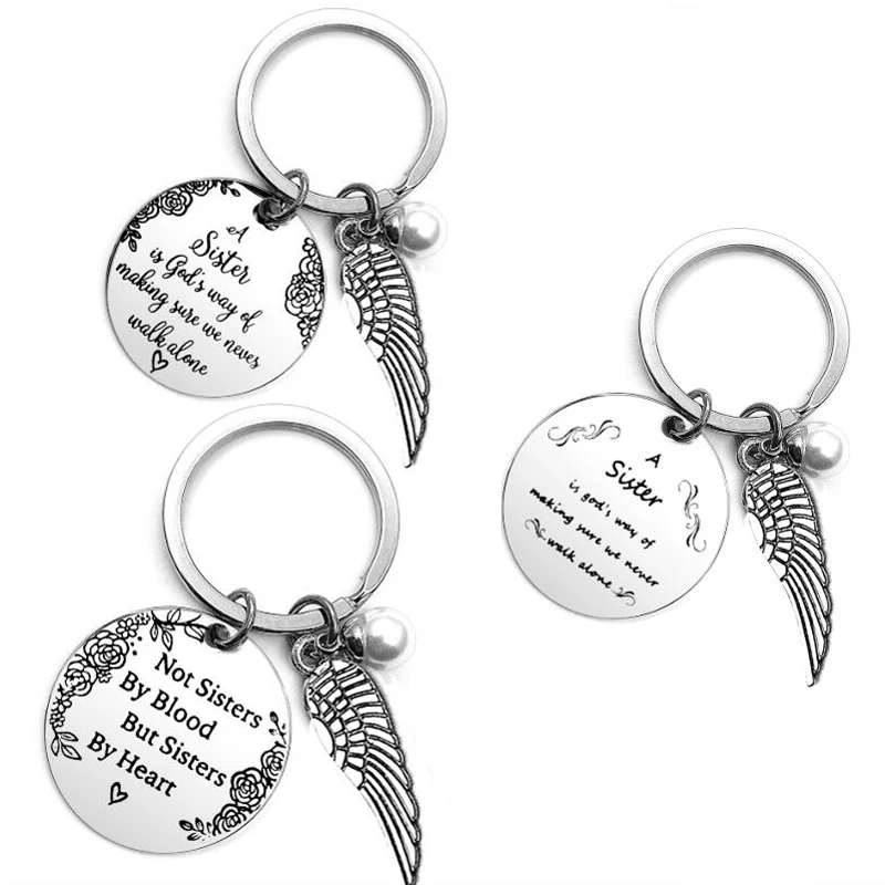 Sister Keychain - A Sister is God's Way of Making Sure We Never Walk Alone Friends Sister Keychain Gifts
Sister Keychain - A Sister is God's Way of Making Sure We Never Walk Alone Friends Sister Keychain Gifts