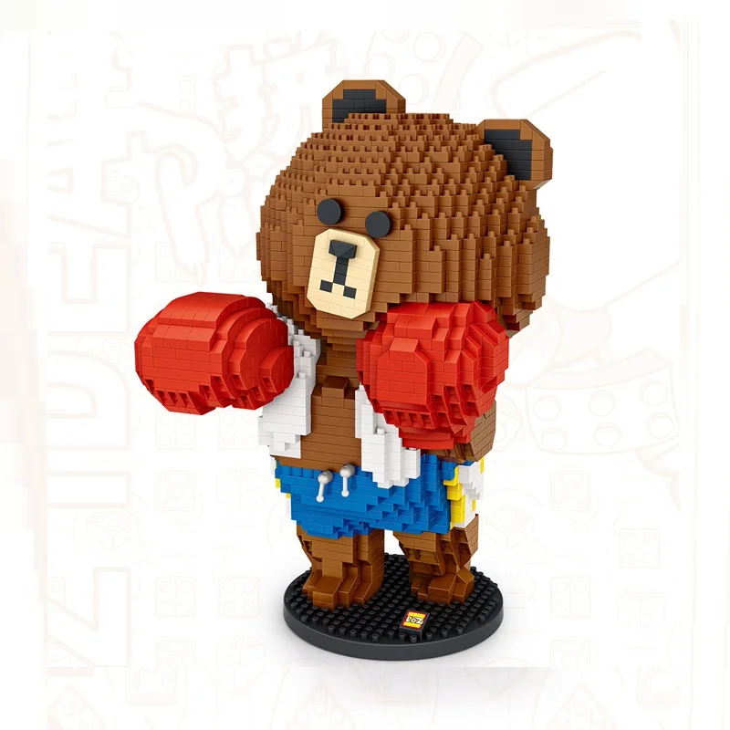 1960PCS Micro Boxing Bear Building Blocks Set Diamond Figures Particle Bricks Educational Toys For Children Gift
1960PCS Micro Boxing Bear Building Blocks Set Diamond Figures Particle Bricks Educational Toys For Children Gift