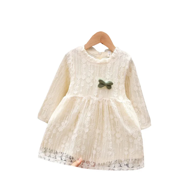 Spring Autumn Girls Lace Dresses Cute Bow Long Sleeve Princess Mesh Dress Casual vestidos Kids Birthday Wedding Party Clothing
Spring Autumn Girls Lace Dresses Cute Bow Long Sleeve Princess Mesh Dress Casual vestidos Kids Birthday Wedding Party Clothing