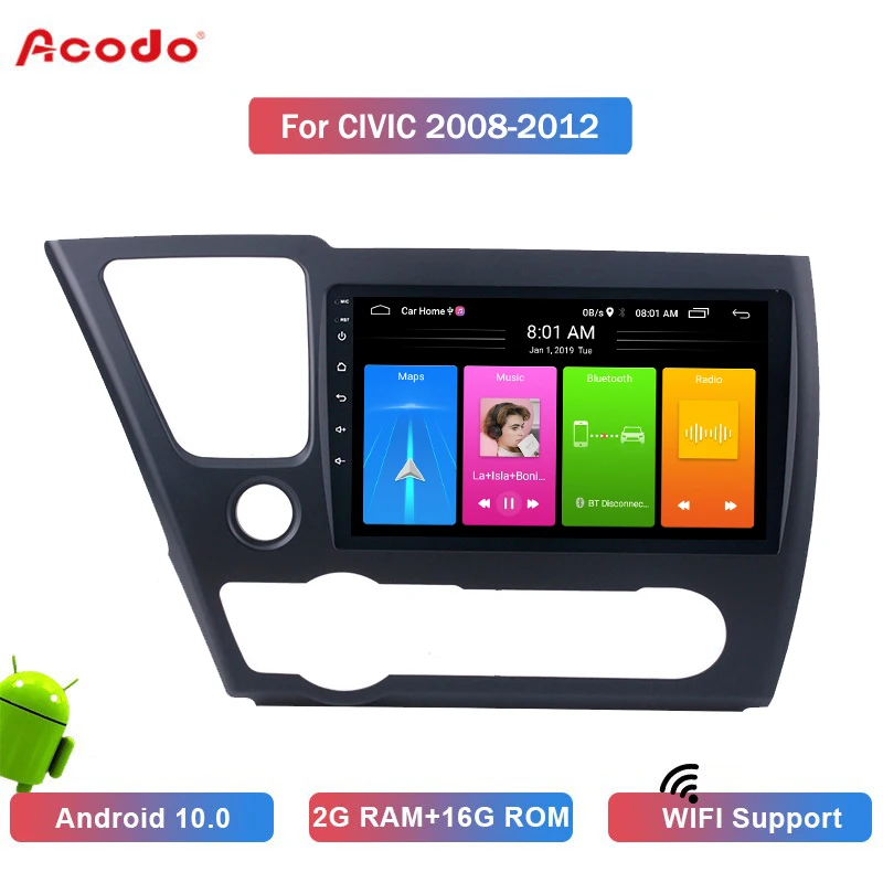Автомобильная Мультимедийная система ACODO для Honda Civic 2008-2012, 2 + 16 ГБ, Android, 2 Din
Автомобильная Мультимедийная система ACODO для Honda Civic 2008-2012, 2 + 16 ГБ, Android, 2 Din