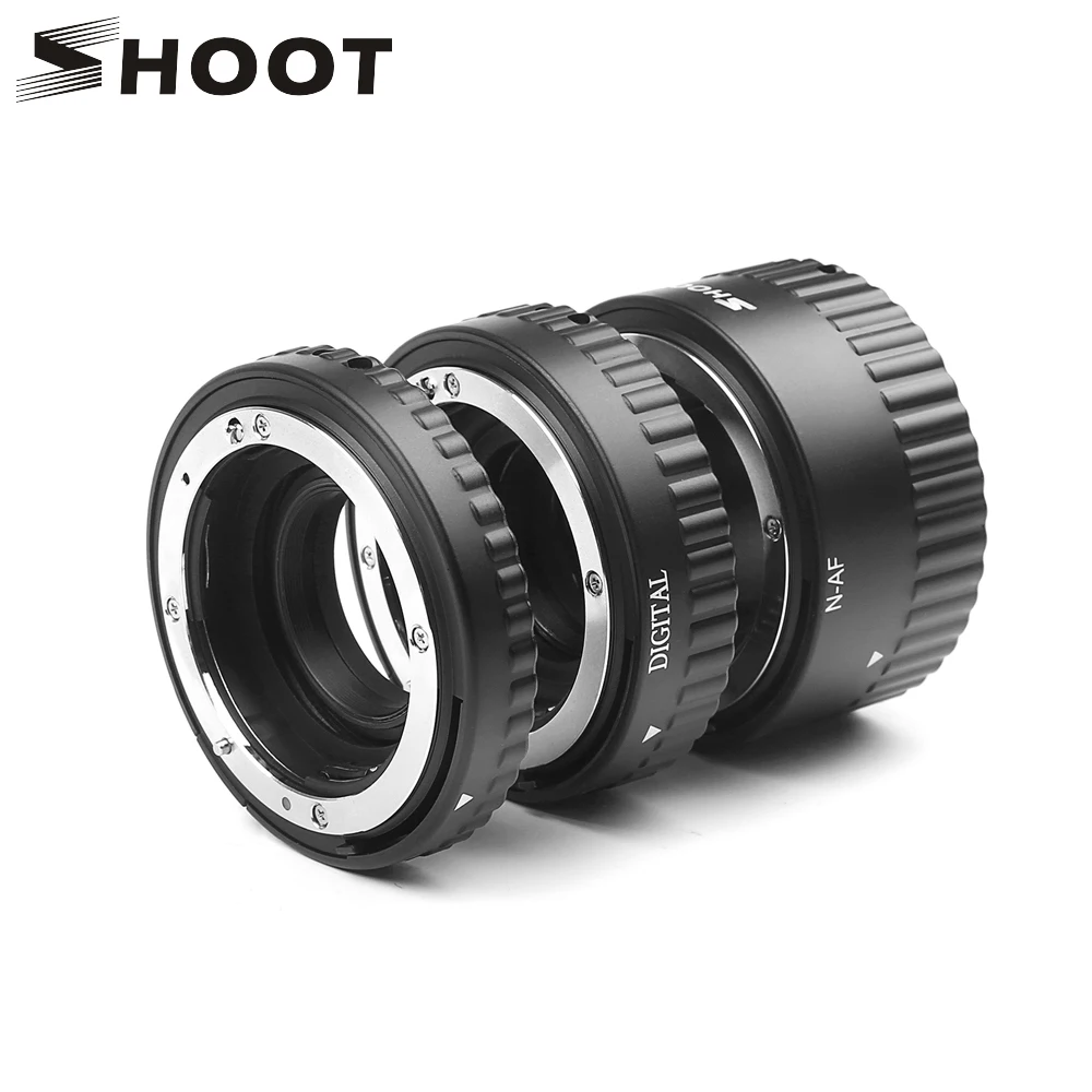 SHOOT Auto Focus Macro Extension Tube Ring for Nikon D5600 D5500 D5300 D7200 D7100 D3400 D3300 D3200 D3100 D610 D90 Accessories
SHOOT Auto Focus Macro Extension Tube Ring for Nikon D5600 D5500 D5300 D7200 D7100 D3400 D3300 D3200 D3100 D610 D90 Accessories