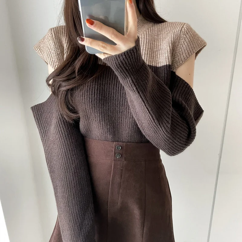 2021 Autumn Winter Loose Knitted Sweater Women Long Sleeve Knitwear Tops Casual Fashion Knitted Women Pullover Sweatrs New
2021 Autumn Winter Loose Knitted Sweater Women Long Sleeve Knitwear Tops Casual Fashion Knitted Women Pullover Sweatrs New