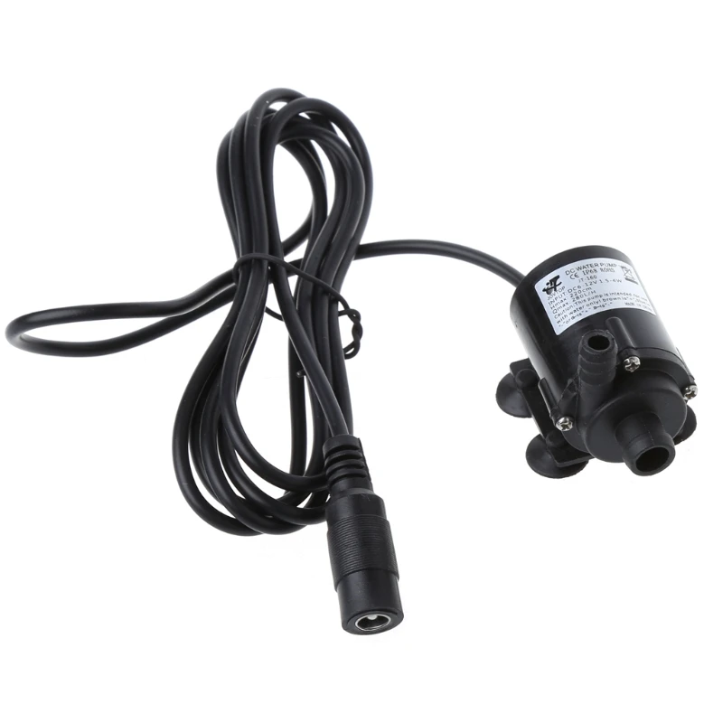 

DC 12V Solar Power Hot Circulation Water Pump Brushless Motor Aquarium Pond Submersible 200L/H Homeful High Stability