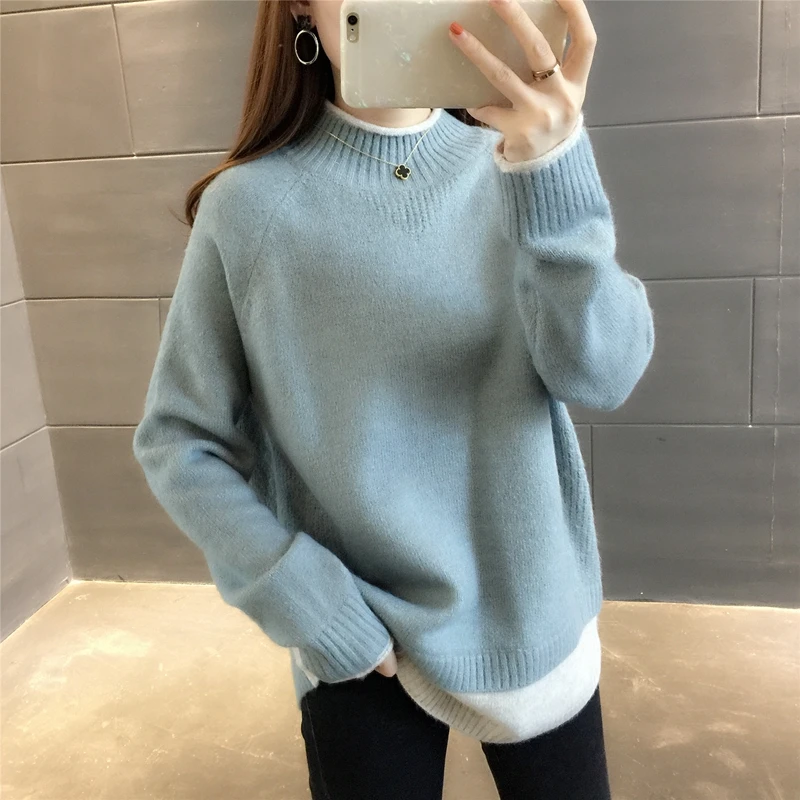 New winter women's sweater women's thickened autumn and winter explosive loose outer wear bottoming shirt jacket Joker
New winter women's sweater women's thickened autumn and winter explosive loose outer wear bottoming shirt jacket Joker