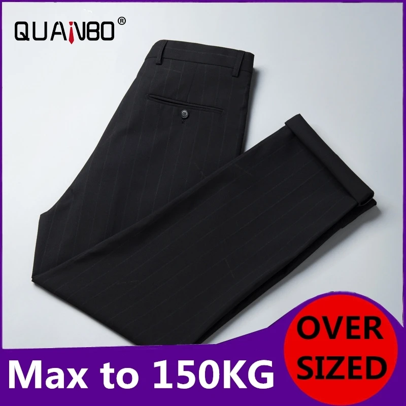 Oversized 52 56 62 Men's Classic-fit Wrinkle-Resistant Flat-Front Chino Pant 2021 Summer New Fashion Striped Smart Casual Pants
Oversized 52 56 62 Men's Classic-fit Wrinkle-Resistant Flat-Front Chino Pant 2021 Summer New Fashion Striped Smart Casual Pants
