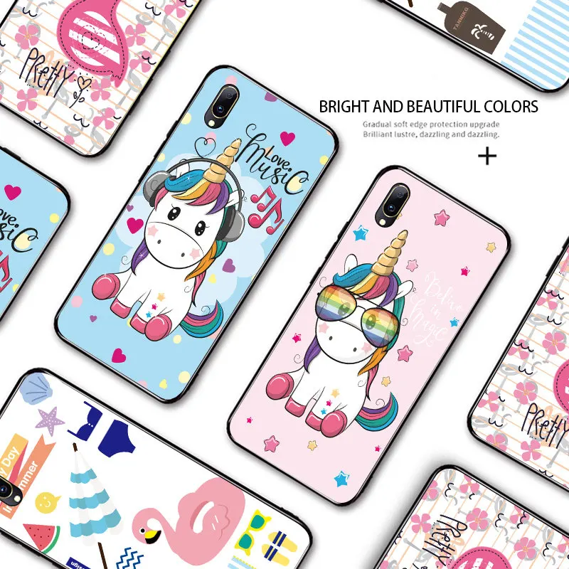 Аксессуары для Vivo Y11 2019 Y17 Y15 Y12 Y3 Y19 Y91 Y95 Y91i Y93 Y91C Y97 Мягкий противоударный