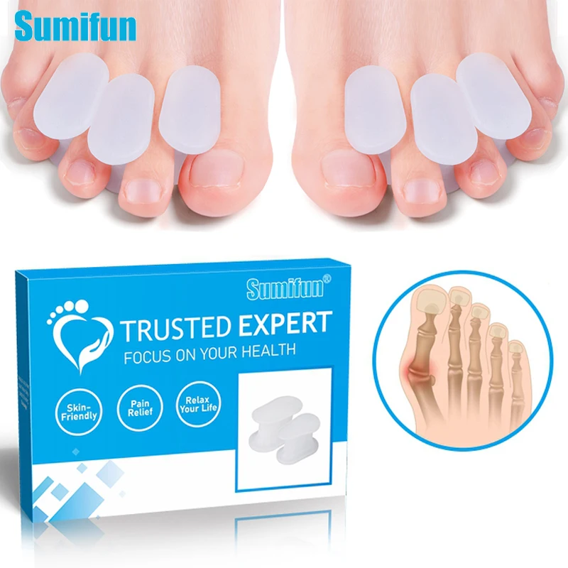 Soft Transparent Silicone Toe Separator Spacers Hallux Valgus Bunion Corrector Straightener Thumb Pedicura Equipment Foot Care
Soft Transparent Silicone Toe Separator Spacers Hallux Valgus Bunion Corrector Straightener Thumb Pedicura Equipment Foot Care