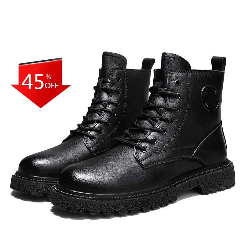 Martin Boots Hand-Stitched Fleece Winter Warm Outdoor Wear Large High Top Boots Men Waterproof Leather Boots
Martin Boots Hand-Stitched Fleece Winter Warm Outdoor Wear Large High Top Boots Men Waterproof Leather Boots
