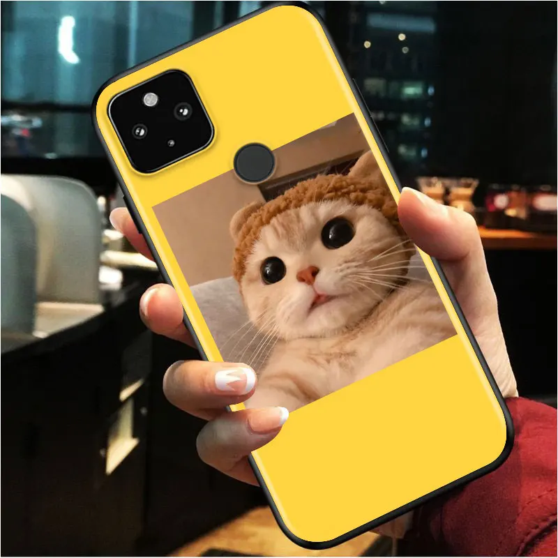 Hot Cute Cat for Google Pixel 5 4a 4 XL 5G Black Silicone Ring Holder Solft Phone Case 
Hot Cute Cat for Google Pixel 5 4a 4 XL 5G Black Silicone Ring Holder Solft Phone Case