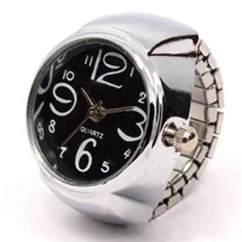 Hot Sale Fashion Couple Watch Ring for Personality Men Women Finger Round Quartz Watch Jewelry Gifts Stainless Steel Ring 
Hot Sale Fashion Couple Watch Ring for Personality Men Women Finger Round Quartz Watch Jewelry Gifts Stainless Steel Ring