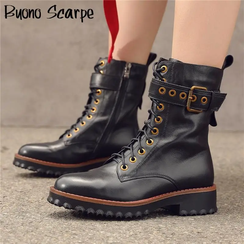 Leather Belt Ankle Boots Motorcycle Women's Shoes 2020 Cross Tied Thick Sole Winter Boots Punk Casual Autumn Shoes Ladies Botas
Leather Belt Ankle Boots Motorcycle Women's Shoes 2020 Cross Tied Thick Sole Winter Boots Punk Casual Autumn Shoes Ladies Botas