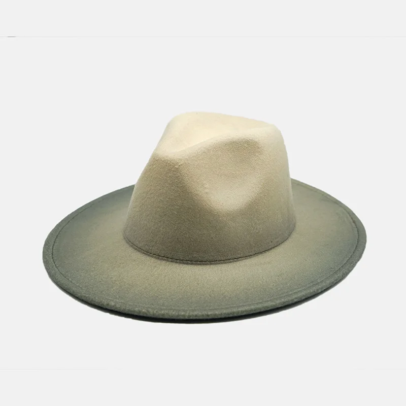 2020 women's hut men Vintage Trilby Felt Fedora Wide Krempe Panama Gentleman Elegant Gradients Color for Lady Jazz Caps
2020 women's hut men Vintage Trilby Felt Fedora Wide Krempe Panama Gentleman Elegant Gradients Color for Lady Jazz Caps