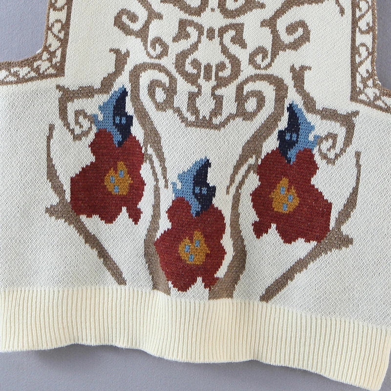 Knitted Sweater Vest Women Autumn Winter Coat Sleeveless Waistcoat 2020 Vintage Flower Plaid Vests Female Chalecos Para Mujer 
Knitted Sweater Vest Women Autumn Winter Coat Sleeveless Waistcoat 2020 Vintage Flower Plaid Vests Female Chalecos Para Mujer