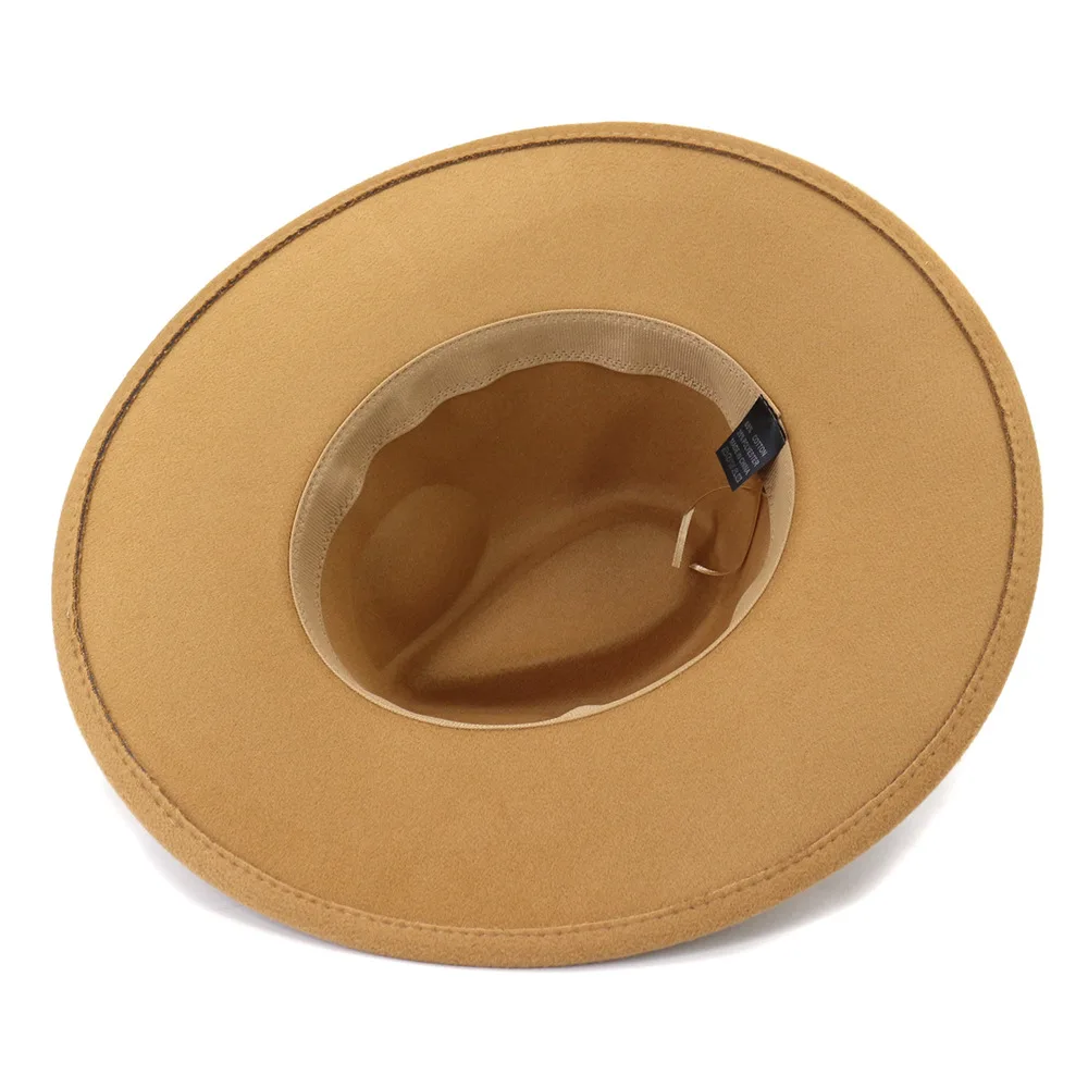ZLD Fedora hats men spring autumn wide brim solid women hats with band belt classic formal dress khaki black winter hats women
ZLD Fedora hats men spring autumn wide brim solid women hats with band belt classic formal dress khaki black winter hats women