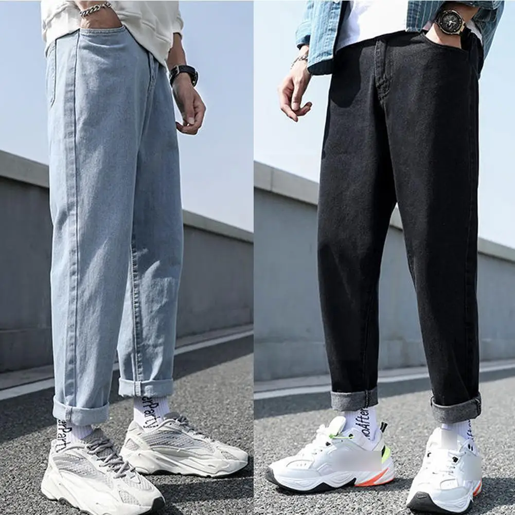 Loose Men Jeans Male Trousers Simple Design High Quality Denim Students Pants All-match Casual Daily Cozy Straight K5O2
Loose Men Jeans Male Trousers Simple Design High Quality Denim Students Pants All-match Casual Daily Cozy Straight K5O2