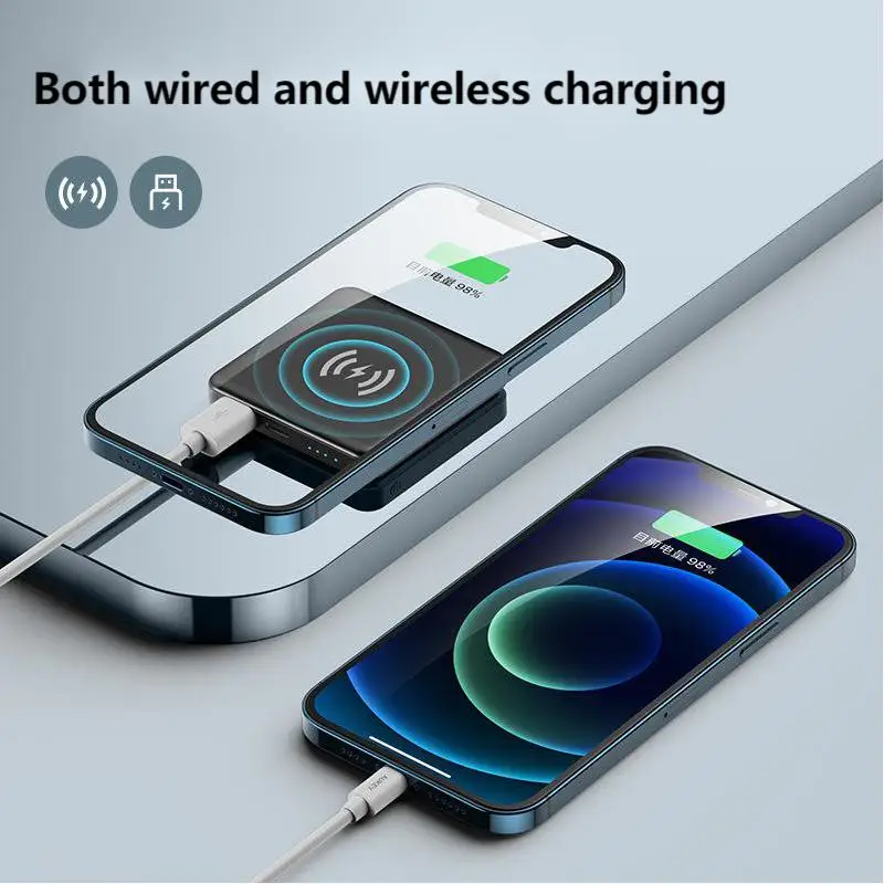 15W Magnetic Built-10000mah Battery Wireless Power Bank For Magsafe iphone 12 Pro Max 12 Mini Portable Charger Mobile Power bank
15W Magnetic Built-10000mah Battery Wireless Power Bank For Magsafe iphone 12 Pro Max 12 Mini Portable Charger Mobile Power bank