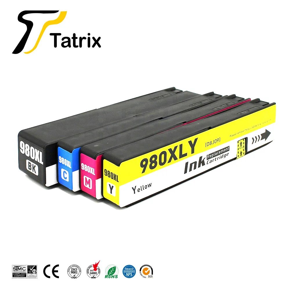Цветной совместимый чернильный картридж Tatrix для hp 980 980XL для hp Officejet Enterprise Color X555dn X555xh
Цветной совместимый чернильный картридж Tatrix для hp 980 980XL для hp Officejet Enterprise Color X555dn X555xh