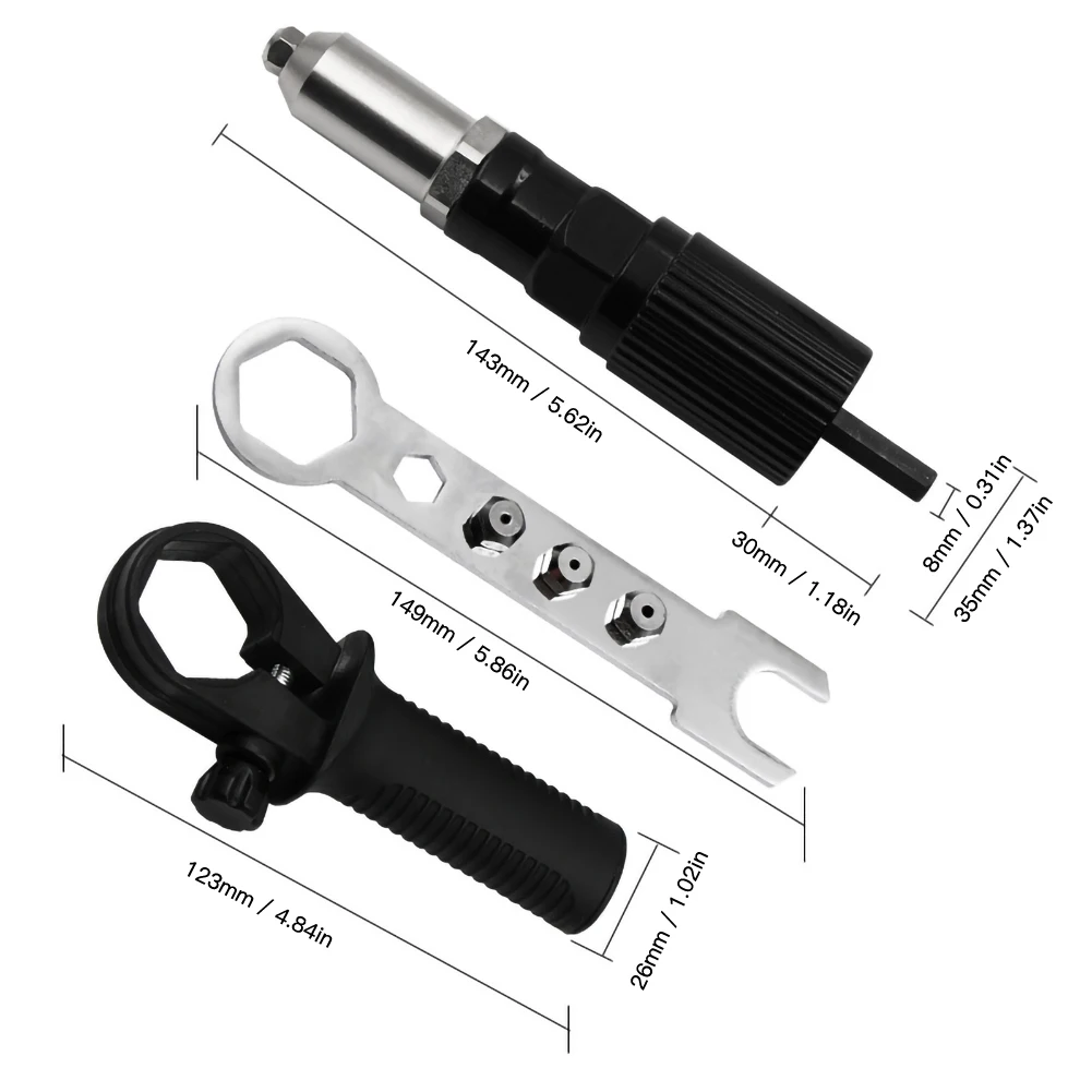 Insert Electric Hand Rivet Nut Adaptor Drill Adapter Electric Rivet Gun Cordless Riveting Drill Adapter Tools Accessories
Insert Electric Hand Rivet Nut Adaptor Drill Adapter Electric Rivet Gun Cordless Riveting Drill Adapter Tools Accessories