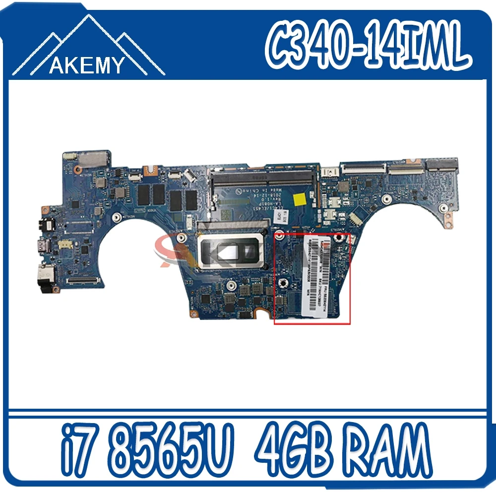 Для Lenovo C340-14IWL FLEX-14IWL S540-14IWL Материнская плата ноутбука LA-H081P с процессором i7 8565U 4 Гб оперативная память 100% рабочих
Для Lenovo C340-14IWL FLEX-14IWL S540-14IWL Материнская плата ноутбука LA-H081P с процессором i7 8565U 4 Гб оперативная память 100% рабочих