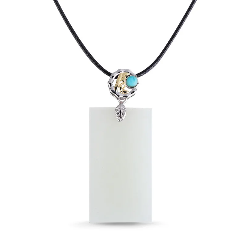 style S925 silver jade pendant natural turquoise gold silver seperated bamboo knot buckle Hetian jade pendant safe card
style S925 silver jade pendant natural turquoise gold silver seperated bamboo knot buckle Hetian jade pendant safe card