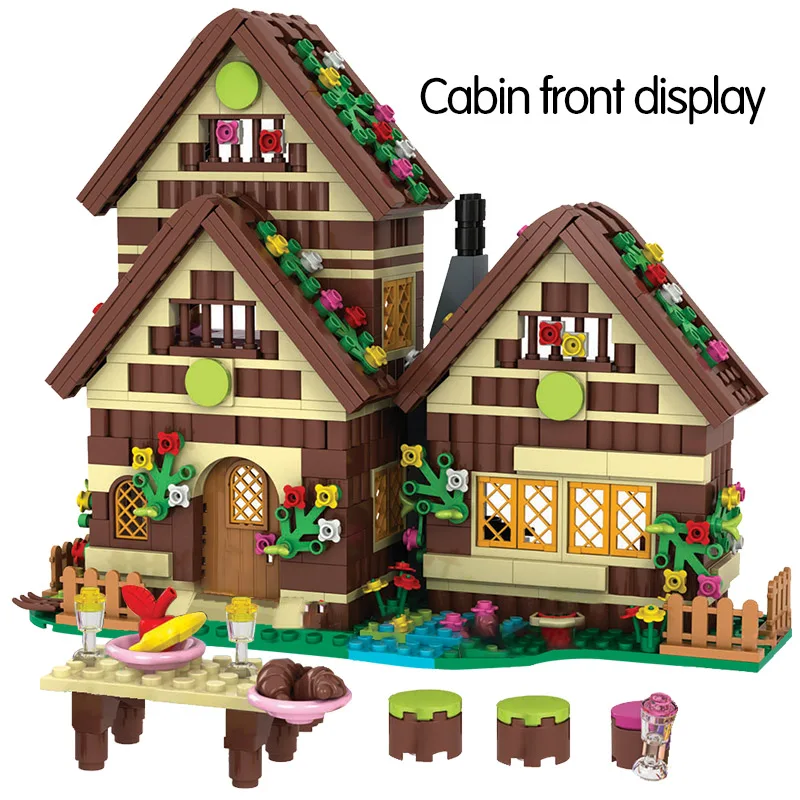 City dwarf hut DIY brick brick friends home villa Snow White digital building blocks children toy girl gift680pcs
City dwarf hut DIY brick brick friends home villa Snow White digital building blocks children toy girl gift680pcs
