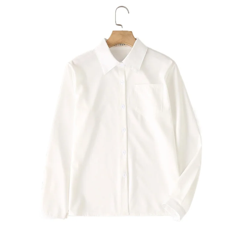 JK Uniform Shirt Women's Long Sleeves 2021 New Loose-fitting Student White Shirt Solid Color Short-sleeved Top Spring/summer
JK Uniform Shirt Women's Long Sleeves 2021 New Loose-fitting Student White Shirt Solid Color Short-sleeved Top Spring/summer