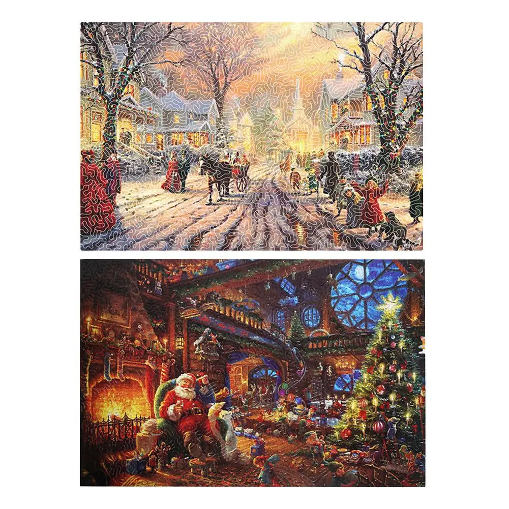 Xmas Puzzles For Child 468 Pieces Paper Jigsaw Puzzles Educational Intellectual Decompressing DIY Small Puzzle Game Toys Gift
Xmas Puzzles For Child 468 Pieces Paper Jigsaw Puzzles Educational Intellectual Decompressing DIY Small Puzzle Game Toys Gift