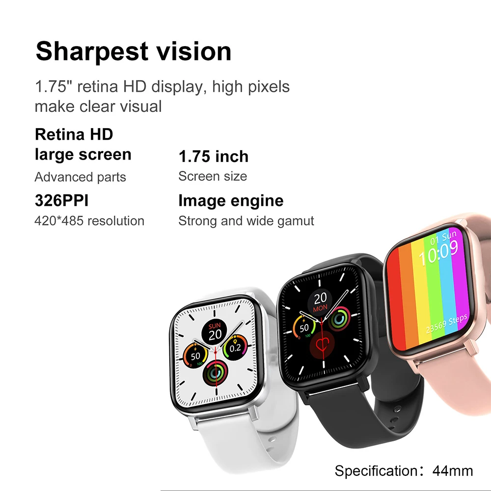 DT NO.1 Smart Watch IP67 Waterproof 1.75 Inch Screen HD Bluetooth Women Men Sport Watch Heart Rate Forecast Fitness Smartwatch
DT NO.1 Smart Watch IP67 Waterproof 1.75 Inch Screen HD Bluetooth Women Men Sport Watch Heart Rate Forecast Fitness Smartwatch