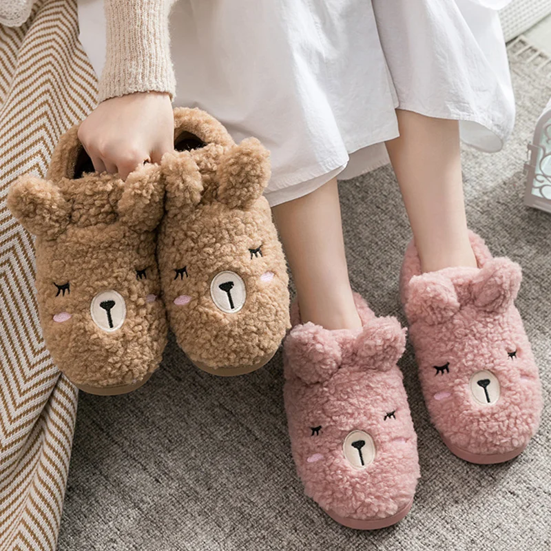 Winter House Luxury Women Fur Slippers Soft Memory Foam Sole Cute Cartoon Fox Bear Bedroom Ladies Fluffy Slippers Couples Shoes
Winter House Luxury Women Fur Slippers Soft Memory Foam Sole Cute Cartoon Fox Bear Bedroom Ladies Fluffy Slippers Couples Shoes