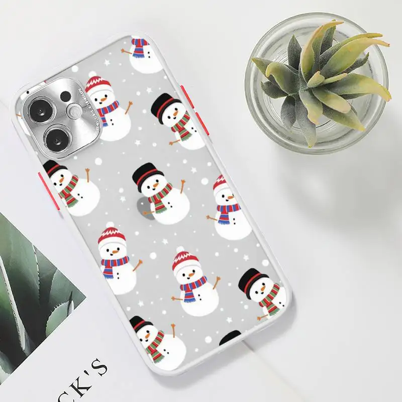Merry Christmas Phone Case For iPhone 12 11 Mini Pro XR XS Max 7 8 Plus X Matte transparent White Cover
Merry Christmas Phone Case For iPhone 12 11 Mini Pro XR XS Max 7 8 Plus X Matte transparent White Cover