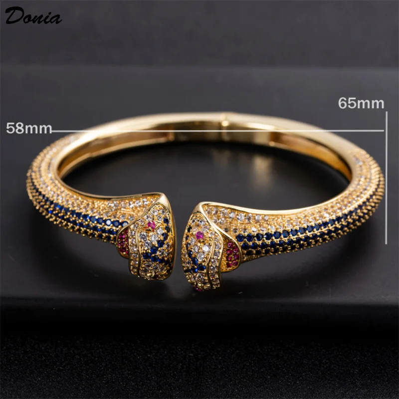 Donia jewelry fashion exaggerated European and American animal bracelet with AAA zirconia jewelry adjustable opening bracelet
Donia jewelry fashion exaggerated European and American animal bracelet with AAA zirconia jewelry adjustable opening bracelet