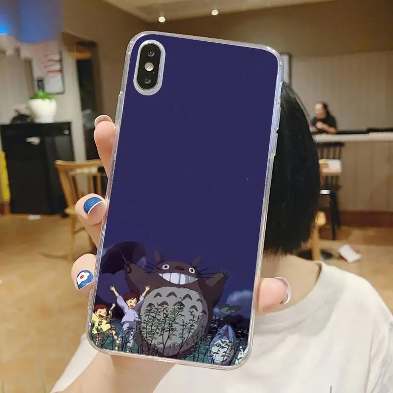 Totoro Miyazaki Hayao anime Phone Case Transparent for iPhone 6 7 8 11 12 s mini pro X XS XR MAX Plus 
Totoro Miyazaki Hayao anime Phone Case Transparent for iPhone 6 7 8 11 12 s mini pro X XS XR MAX Plus