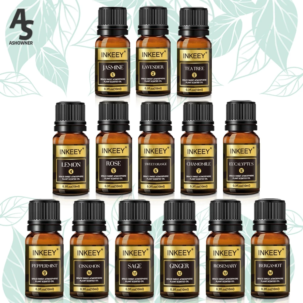 

1pcs Essential Oils 10ML for Diffuser Aroma Fragrance Oil Eucalyptus Vanilla Bergamot Rosemary Chamomile Oil Pure Essential Oils